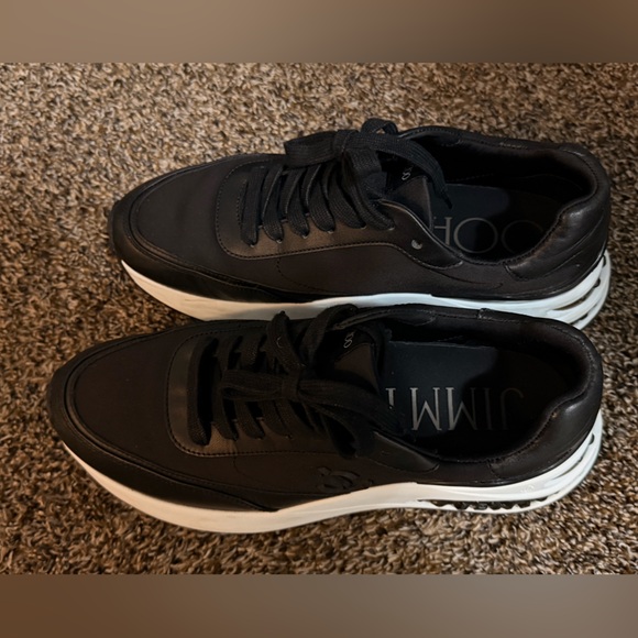 Jimmy Choo beautiful diamond Black and White Women's Sneakers